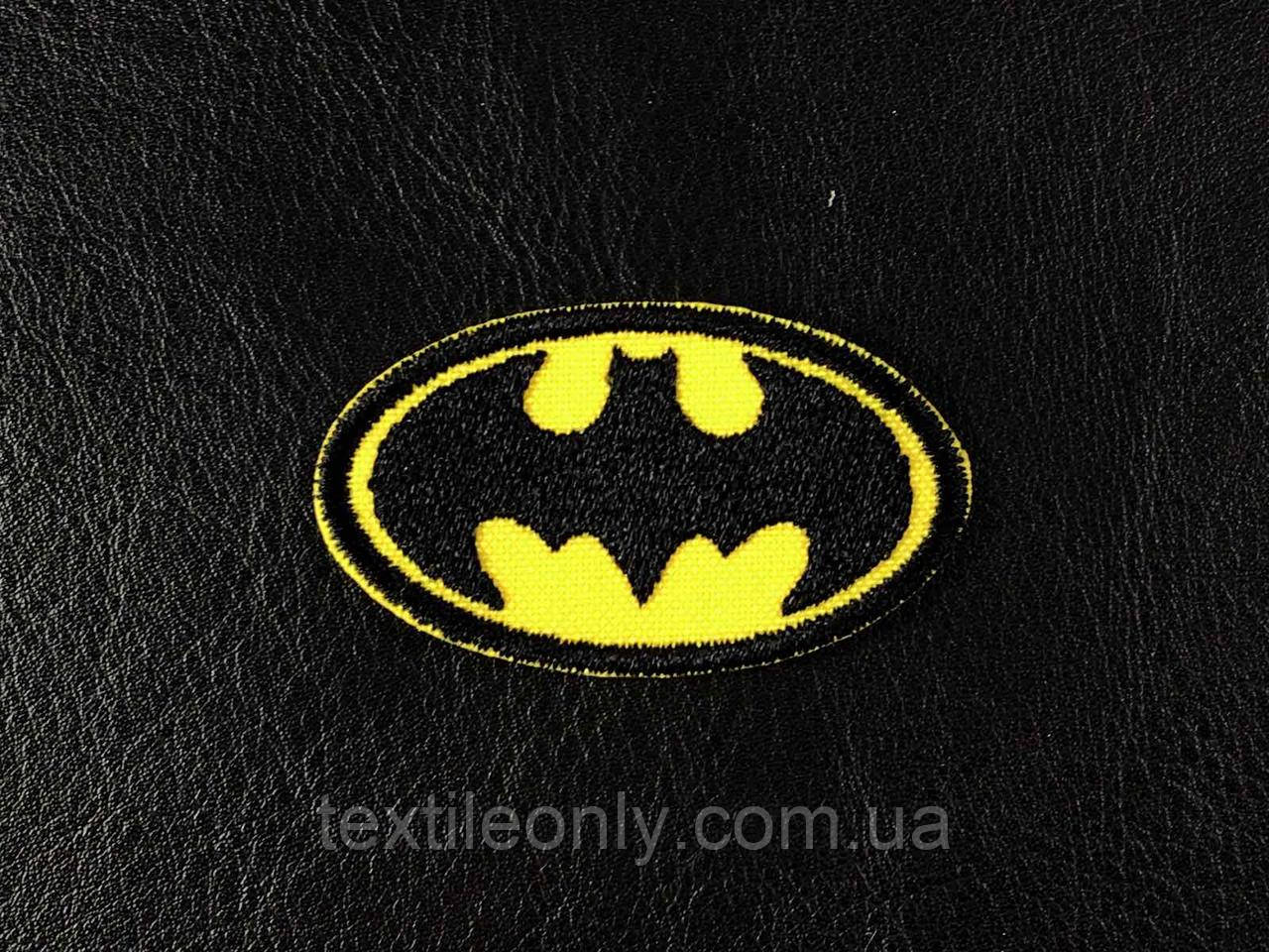 Нашивка Batman Бетмен xs 50х30 мм