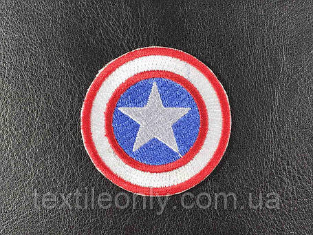 Нашивка Щит Капітана Америки 50 мм, фото 1