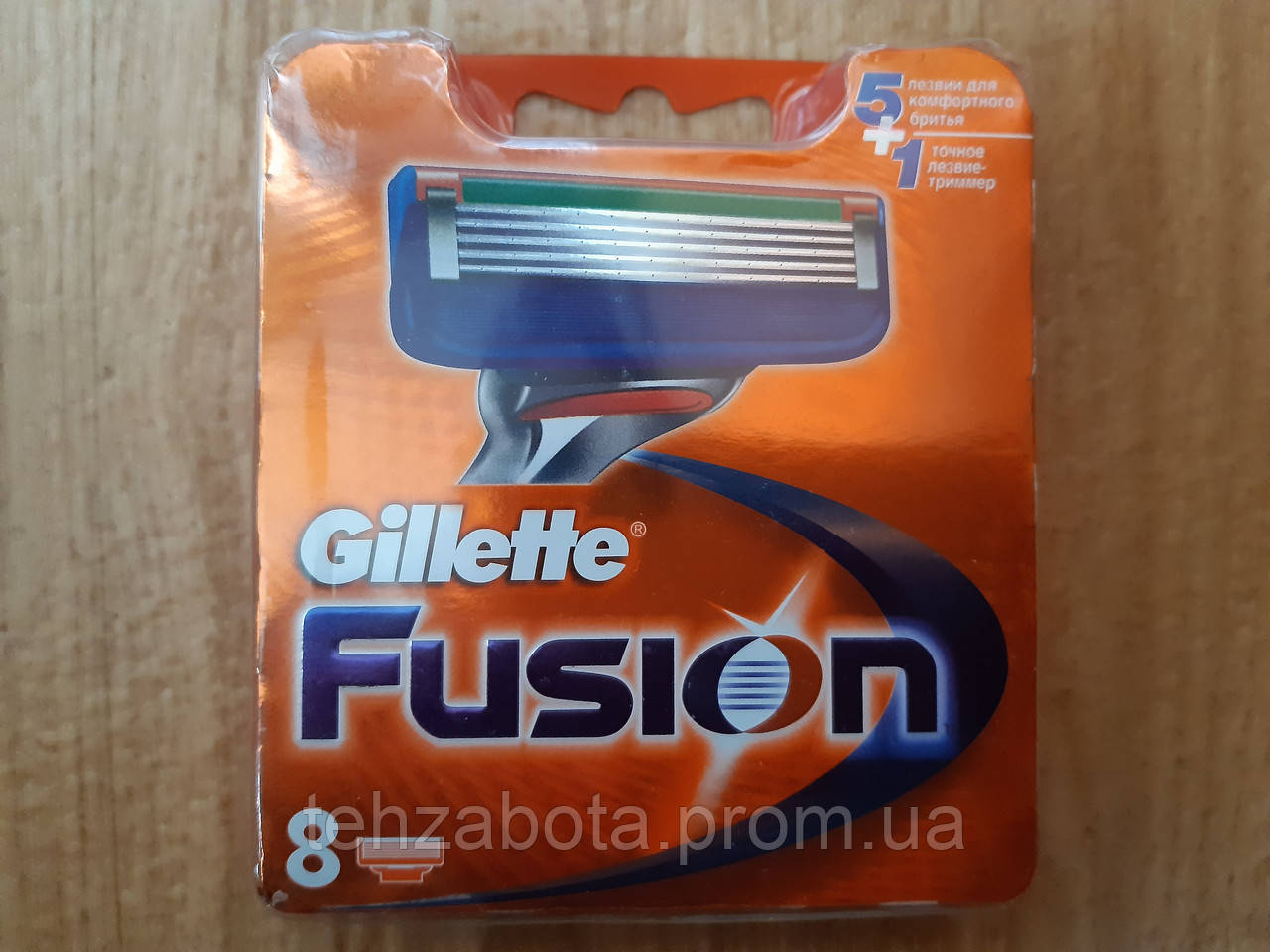 Змінні Касети Картриджі Леза Джилет Ф'южен Gillette Fusion до станків бритв 8 шт Оригінал