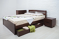 Ліжко Люкс із шухлядами Олімп 80*190