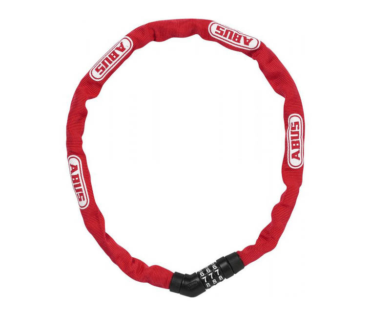 Велозамок ABUS 4804C/75 Steel-O-Chain Red, фото 2