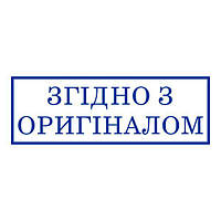 Згідно з оригіналом, штамп клише 38х14 мм без оснастки