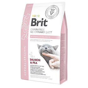 Brit GF Veterinary Diet Hypoallergenic сухий корм для кішок у разі харчової алергії (лосось) 2 кг