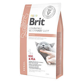 Brit GF Veterinary Diet Renal сухий корм для котів у разі захворювань нирок (яйце) 2 кг