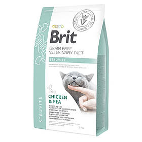 Brit GF Veterinary Diet Struvite сухий корм для котів у разі захворювань сечовивідних шляхів (курка) 2 кг