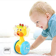 Розвиваюча іграшка-жираф Roly-Poly Toy, дитяча іграшка неваляшка для малюків навчальна