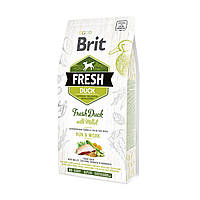 Brit Fresh Duck With Millet 12 кг - корм для собак с уткой и пшеном