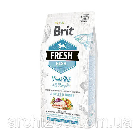 Brit Fresh Fish & Pumpkin 2.5 кг - корм для собак з рибою і гарбузом, фото 2