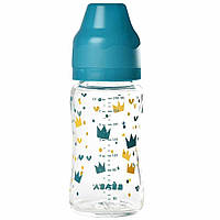 Стеклянная бутылочка с широким горлышком, Beaba; Цвет - Голубой (911655)