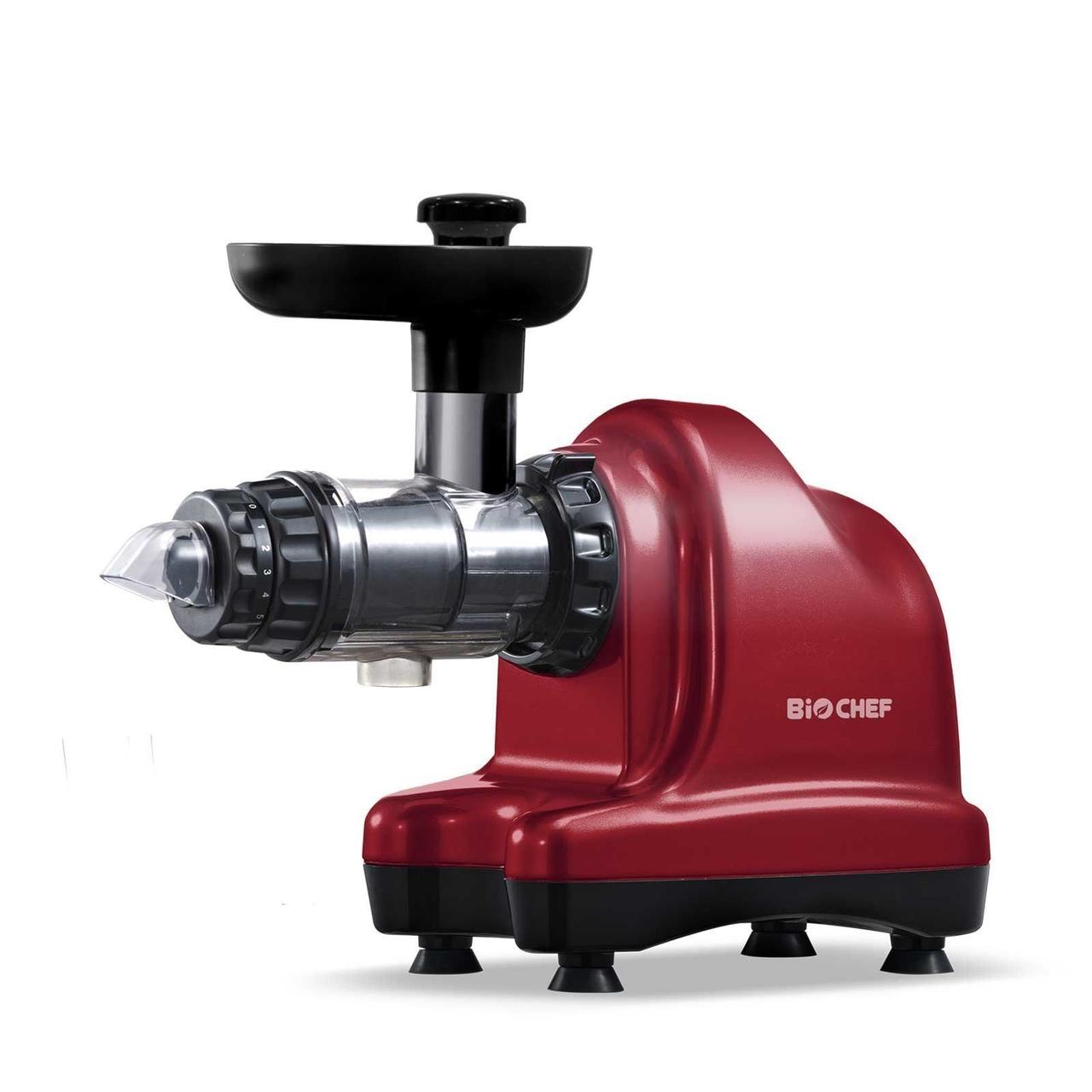 Соковитискач BioChef Axis Cold Press Juicer червона
