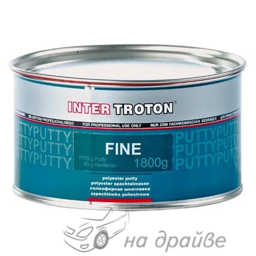 Шпаклівка автомобільна фінішна біла з затверджувачем Fine 1,8 кг Troton