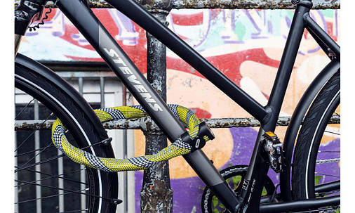 Велозамок ABUS 7210/110 IvyTex Racing Yellow, фото 2