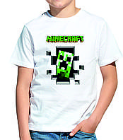 Футболка Майнкрафт Кріпер (Minecraft) (на хлопчика або дівчинку). Чудова якість.