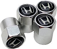 Колпачки на Ниппель Honda (4 шт) Silver