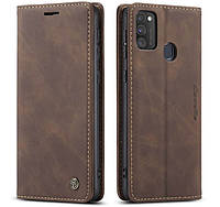 Чохол книжка з магнітом Samsung Galaxy M21 M215 CaseMe Dark Brown