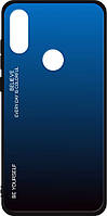 Стеклянный Чехол Realme 3 Pro (Glass Case) Синий