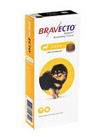 Жевательная таблетка для животных Bravecto (Бравекто) от блох и клещей 2-4,5 кг