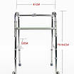 Ходунки для інвалідів DY04912L (4)-5 посилені, на колесах, фото 2
