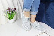 Стильні білі мокасини Aras Shoes K6-14202-WHITE, фото 8