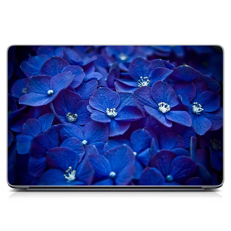 Універсальна наклейка для ноутбука 13.3"-17.3" 400x260 мм ReD Blue flower Матова, наклейки для ноутбука