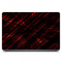 Универсальная наклейка для ноутбука, 13.3"-17.3 400x260 мм ReD Красный фон, Матовый, наклейки для ноутбука