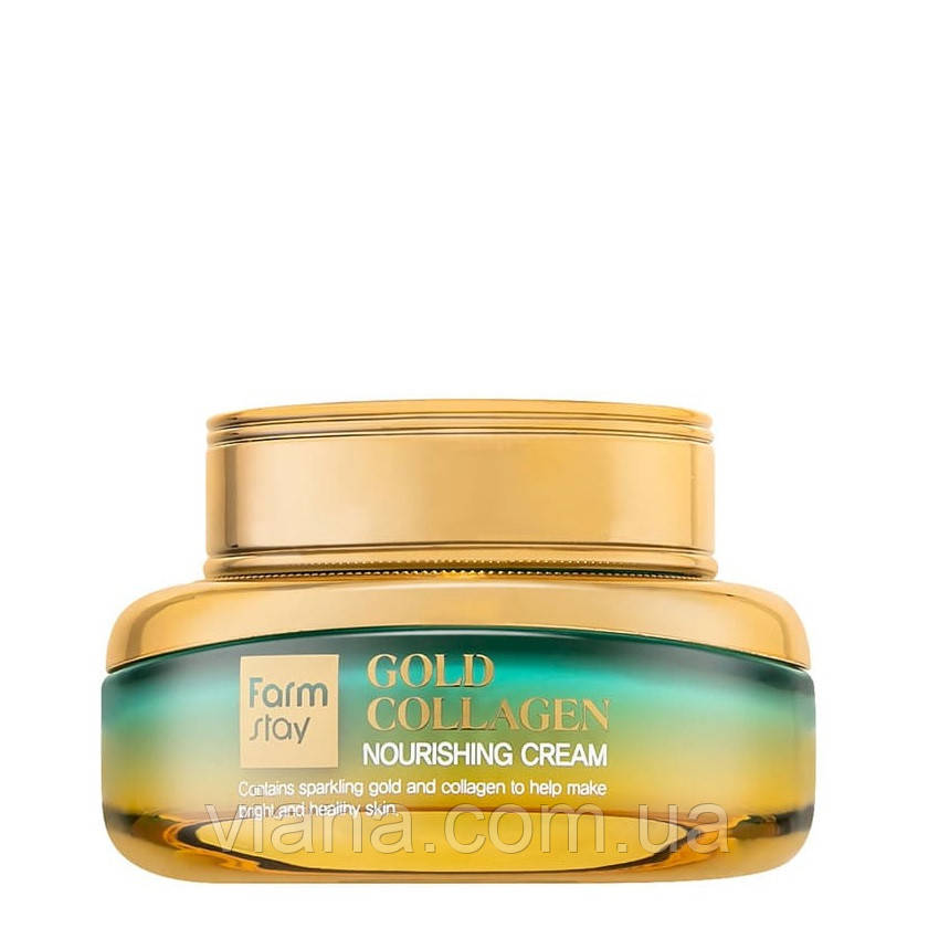 Поживний крем із золотом і колагеном FARM STAY Gold Collagen Nourishing Cream 55 мл