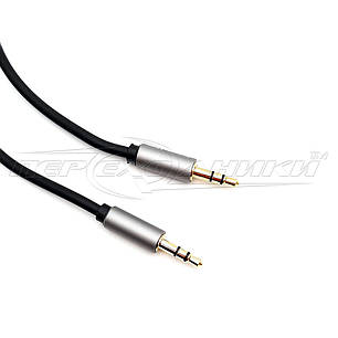 Аудіо кабель AUX 3.5 mm jack (висока якість) 3 м, фото 2