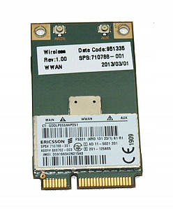3G модем для ноутбука HP Ericsson F5321 Mini PCI Express Card (710788-001) б/в