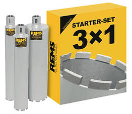 Набір алмазних коронок REMS з лазерною зваркою 62-82-132