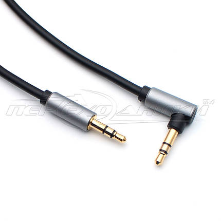 Аудіо кабель AUX 3.5 mm jack (висока якість) 1 м, фото 2