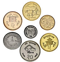 Непал набір з 7 монет 1994-2009 UNC