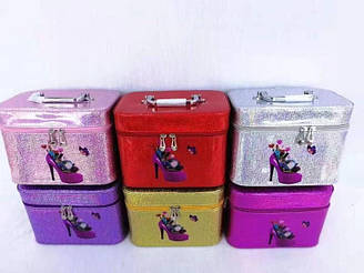 Набір із 3 шкатулок на блискавці з ручкою