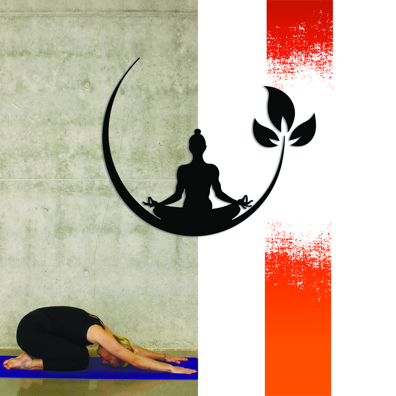 Декоративна дерев'яна картина модульна полігональна Панно "Yoga / Йога"