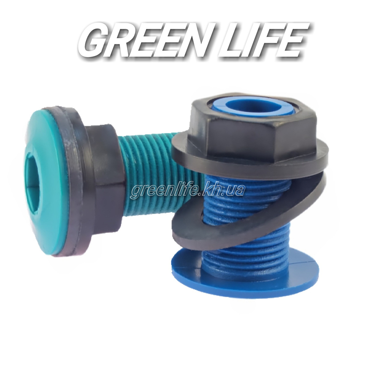 Врізка в бак 1/2" зовнішня різь пластик SLD