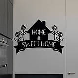 Декоративна дерев'яна картина абстрактна модульна полігональна Панно "Home, sweet home / Солодкий дім", фото 2