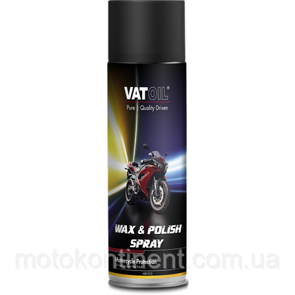 Очищувач поліроль для мотоциклів з карнаубський віск VAToil Wax and Polish Spray /0,5 л./ Голландія, фото 1