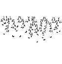 Інтер'єрна наклейка на стіну Гілки дерева (ліани, стикер дерево, метелики, наклейка гілочки дерева з листям), фото 5