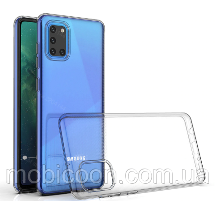Чохол для Samsung Galaxy A31 A315F силіконовий прозорий ультратонкий (самбунг а31)