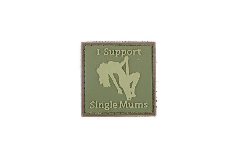 Naszywka 3D - I Support Single Mums - oliwkowa [GFC Tactical] (для страйкболу)