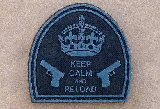 Naszywka - Keep Calm And Reload - Black [GFC Tactical] (для страйкболу), фото 1
