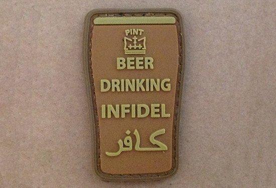 Naszywka 3D - Beer drinking infidel - Coyote [GFC Tactical] (для страйкболу)