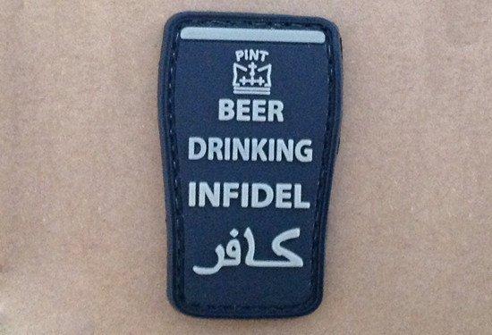 Naszywka 3D - Beer drinking infidel - Black [GFC Tactical] (для страйкболу)