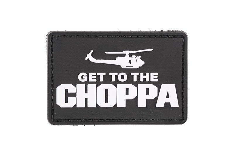 Нашивка 3D - Get to the Choppa - czarna [GFC Tactical] (для страйкболу)