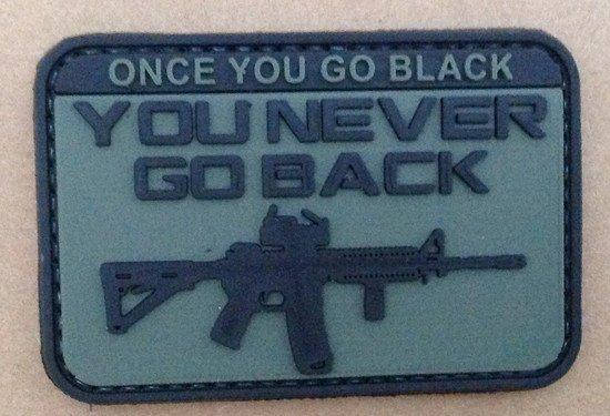 Naszywka 3D - You Never Go Back [GFC Tactical] (для страйкболу), фото 1