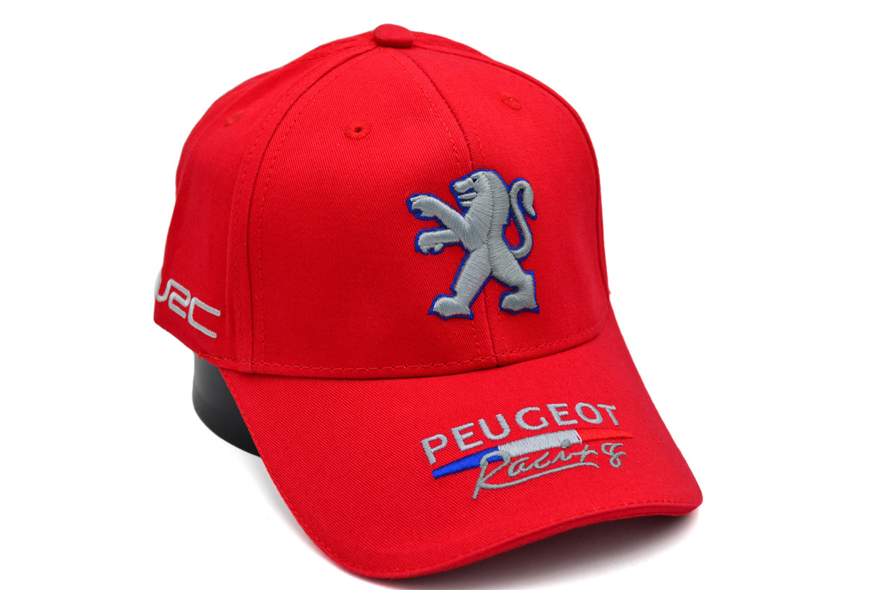 Кепка Sport Line з автомобільним логотипом Peugeot червона (S 0919-163)