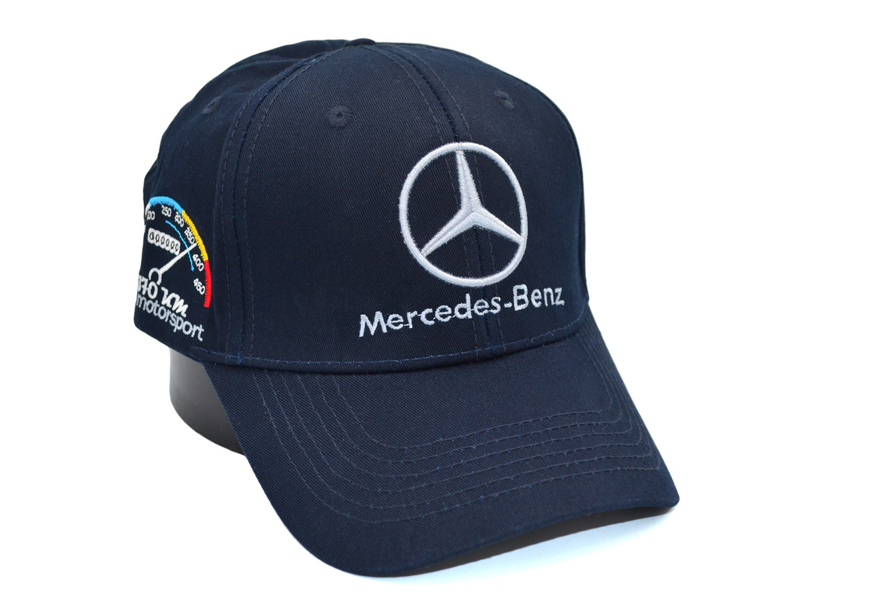 Кепка Sport Line з автомобільним логотипом Mercedes-Benz темно-синя (S 0919-177)