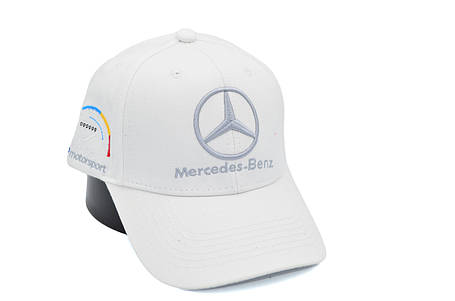 Кепка Sport Line з автомобільним логотипом Mercedes-Benz біла (S 0919-179), фото 1