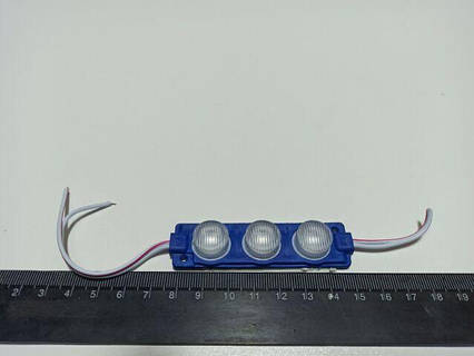 Модуль світлодіодний 3SMD (30 х 30) синій