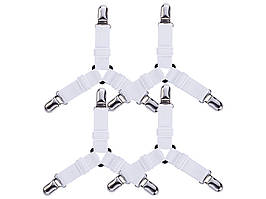 Кліпси- затиск для простирадлом Clip 4 шт  Білий Хіт продажу!