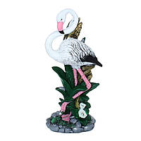 Садовая фигура из гипса, Фламинго №1, белый